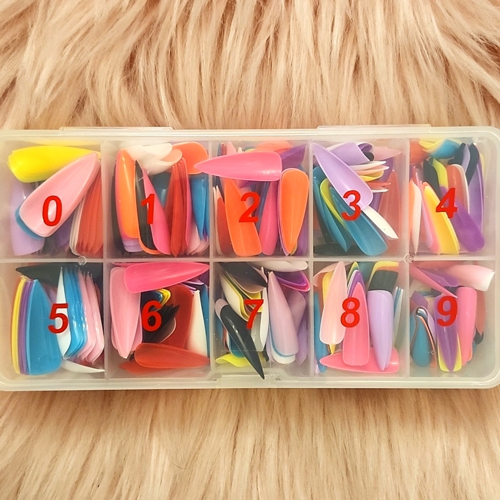Brand New XL STILETTO False Nails-500CT